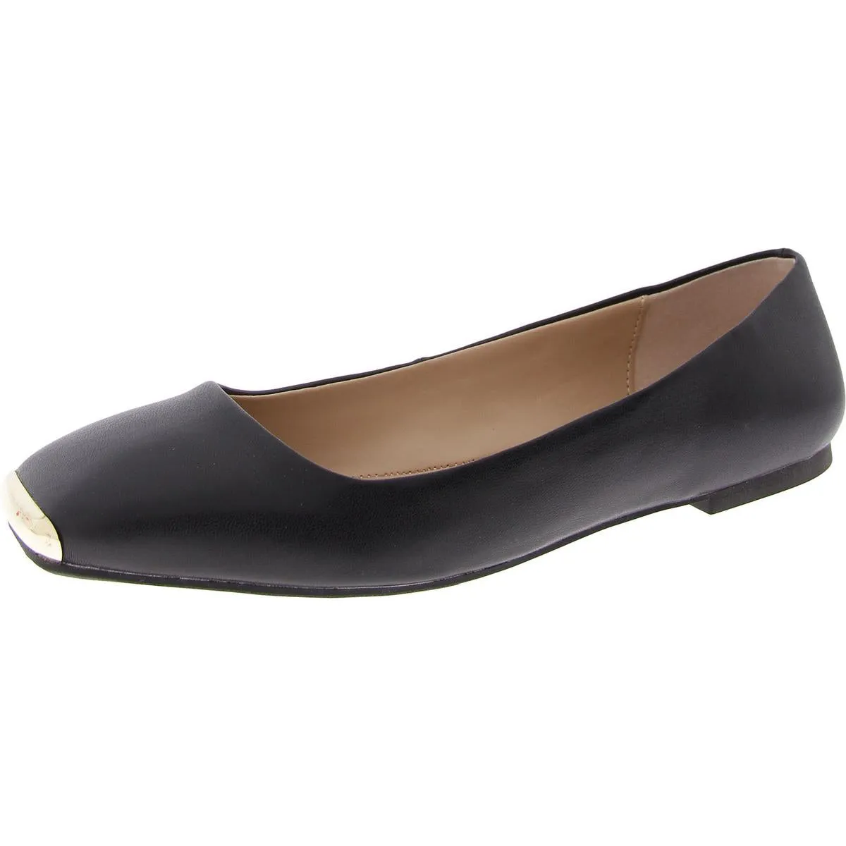 Neptoon Womens Logo Square Toe Ballet Flats