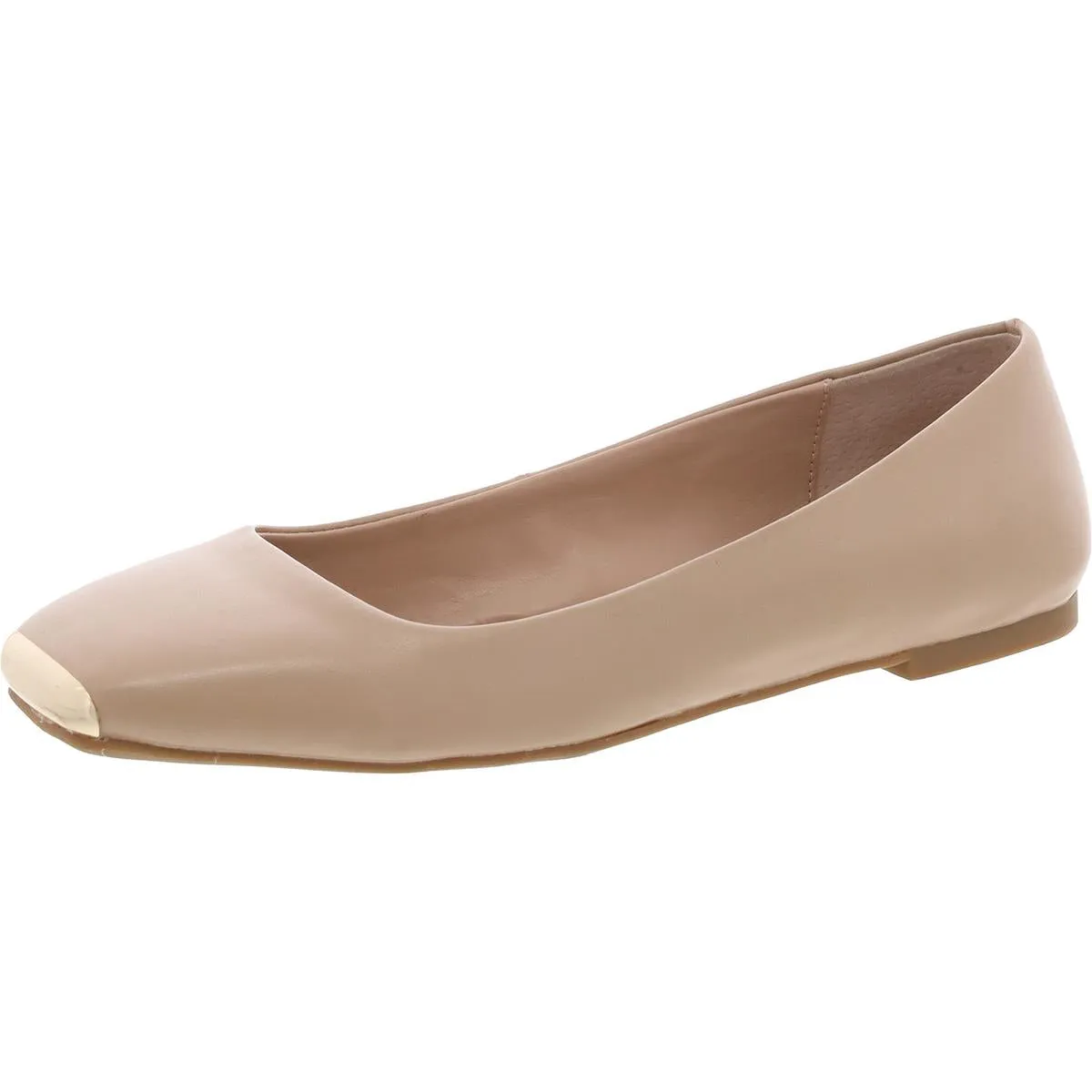 Neptoon Womens Logo Square Toe Ballet Flats