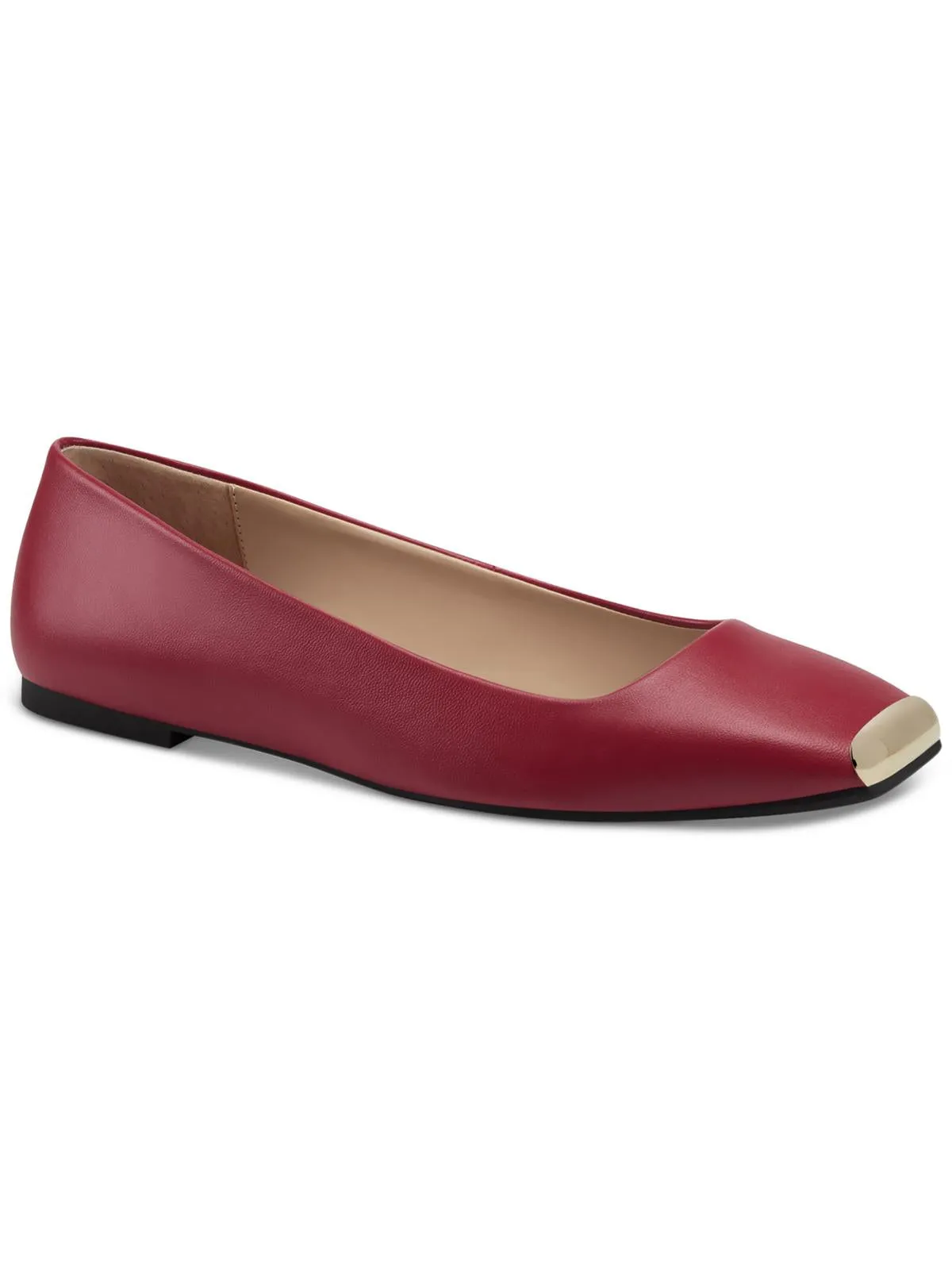 Neptoon Womens Logo Square Toe Ballet Flats