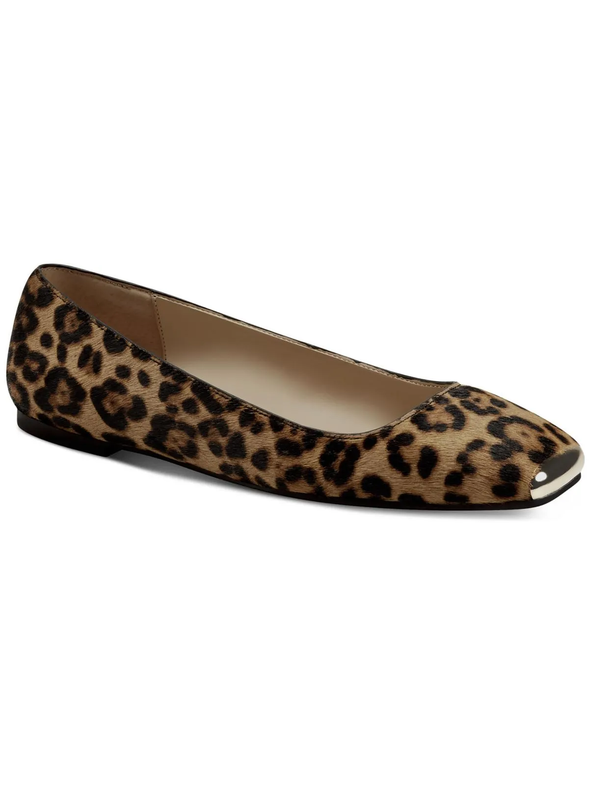 Neptoon Womens Logo Square Toe Ballet Flats