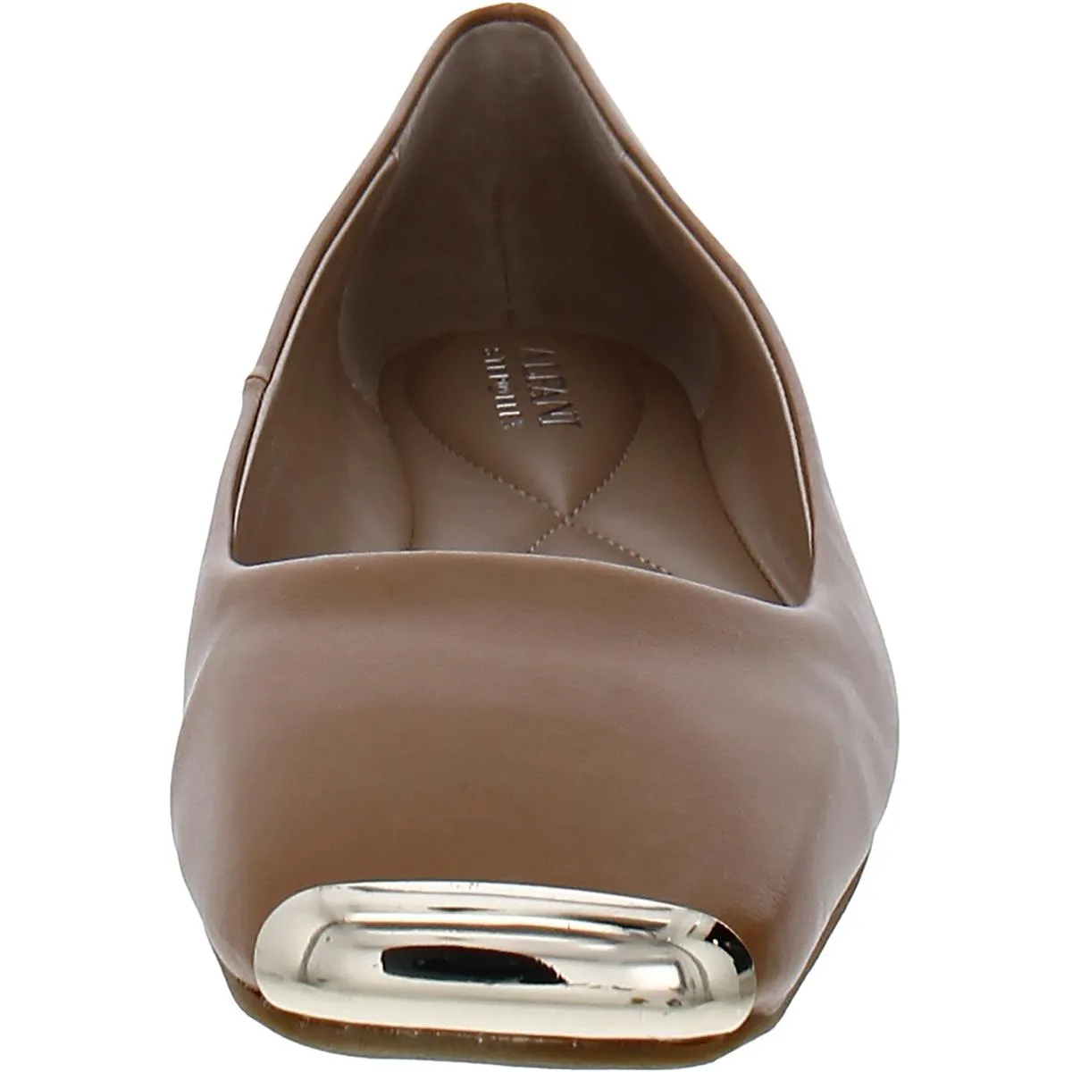 Neptoon Womens Logo Square Toe Ballet Flats