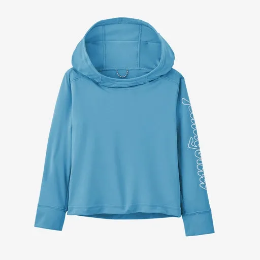 Patagonia Baby Capilene Silkweight UPF Hoody - Fitz Script: Lago Blue