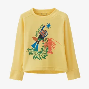 Patagonia Baby Long-Sleeved Capilene Silkweight UPF T-Shirt - Foxplorer: Milled Yellow