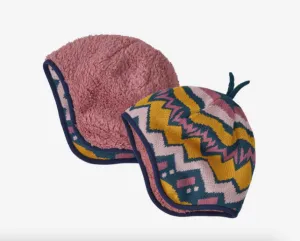 Patagonia Baby Reversible Beanie - Lofoten Geo Knit Sound Blue