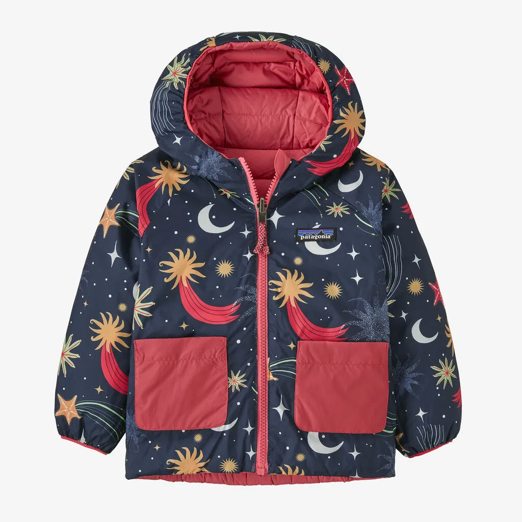 Patagonia Baby Reversible Down Sweater Hoody - Cosmic Sea: New Navy