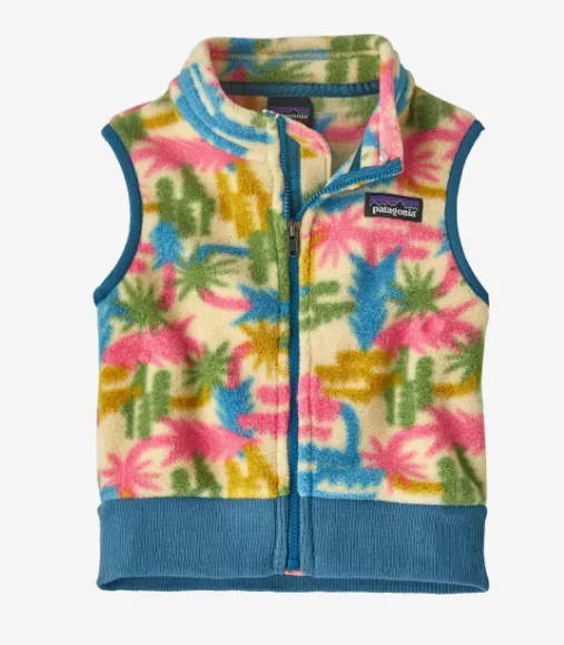 Patagonia Baby Synchilla Fleece Vest - Tree Connection: Oat White