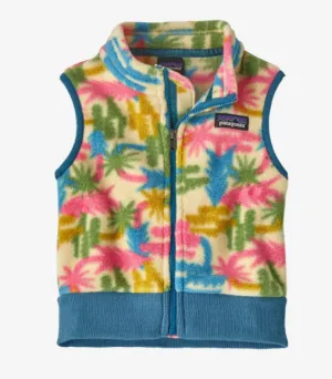 Patagonia Baby Synchilla Fleece Vest - Tree Connection: Oat White
