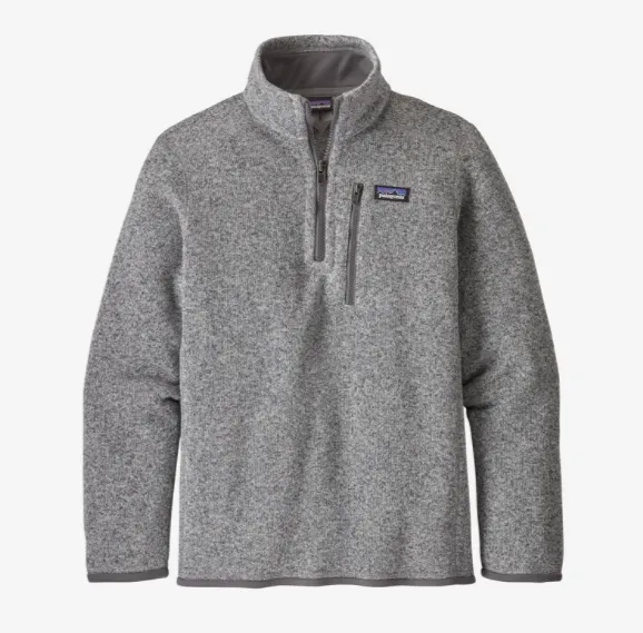Patagonia Boys' Better Sweater 1/4-Zip Fleece - Stonewash