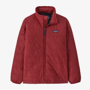 Patagonia Kids' Nano Puff Brick Quilted Jacket - Wax Red