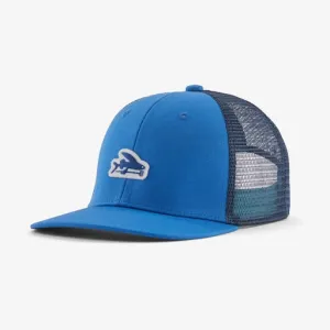 Patagonia Kids' Trucker Hat - Flying Fish Felt Patch: Bayou Blue
