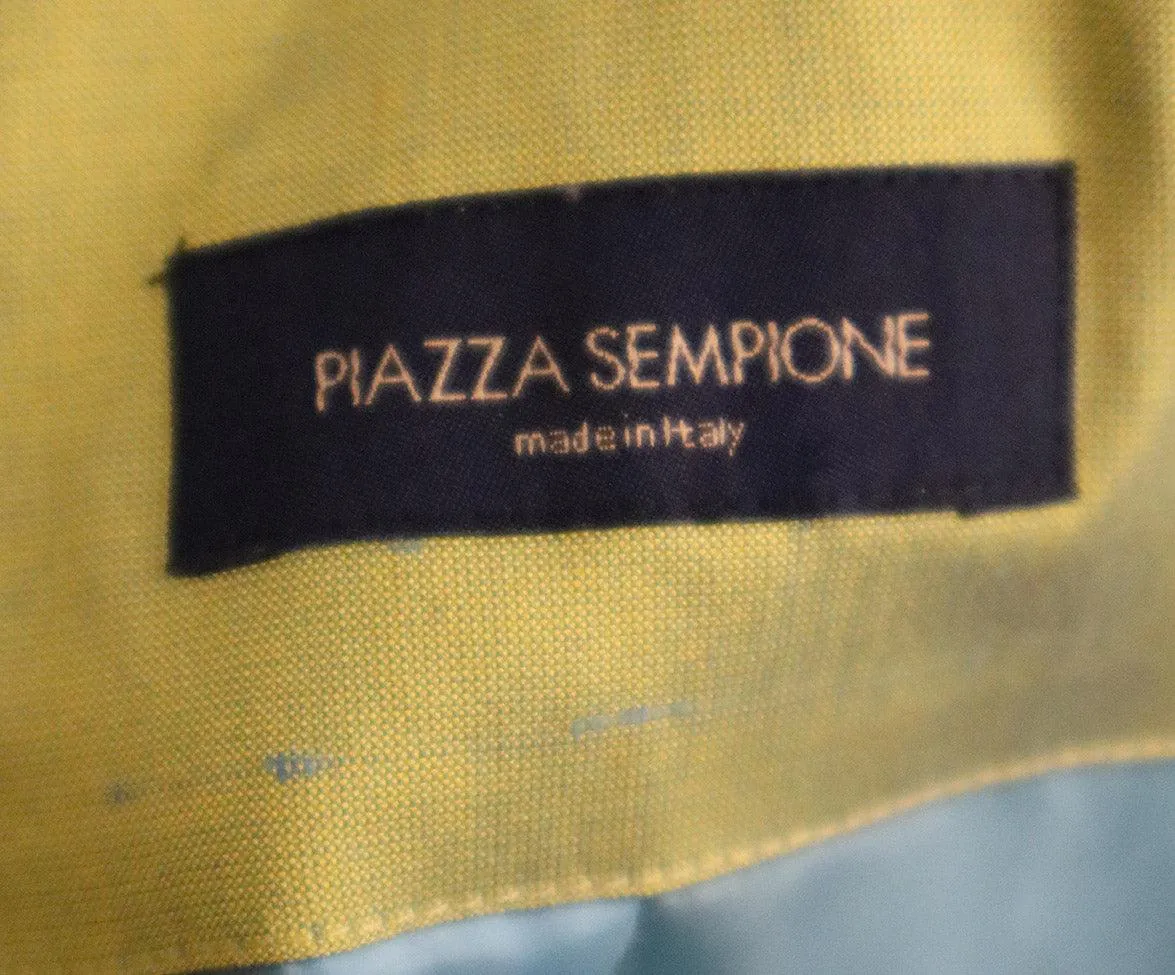 Piazza Sempione Lime Green Silk Blazer sz 6
