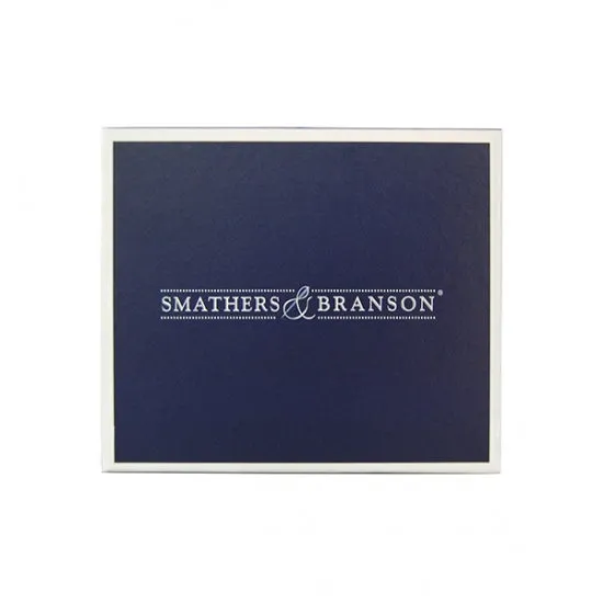 Smathers & Branson Yellow Lab Needlepoint Luggage Tag - Classic Navy