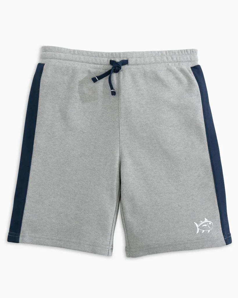 Southern Tide Kids Backrush Heather Lounge Short - Heather Quarry