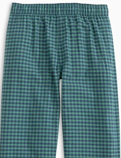 Southern Tide Kids Seaboard Gingham Lounge Pants - Heather Evening Emerald
