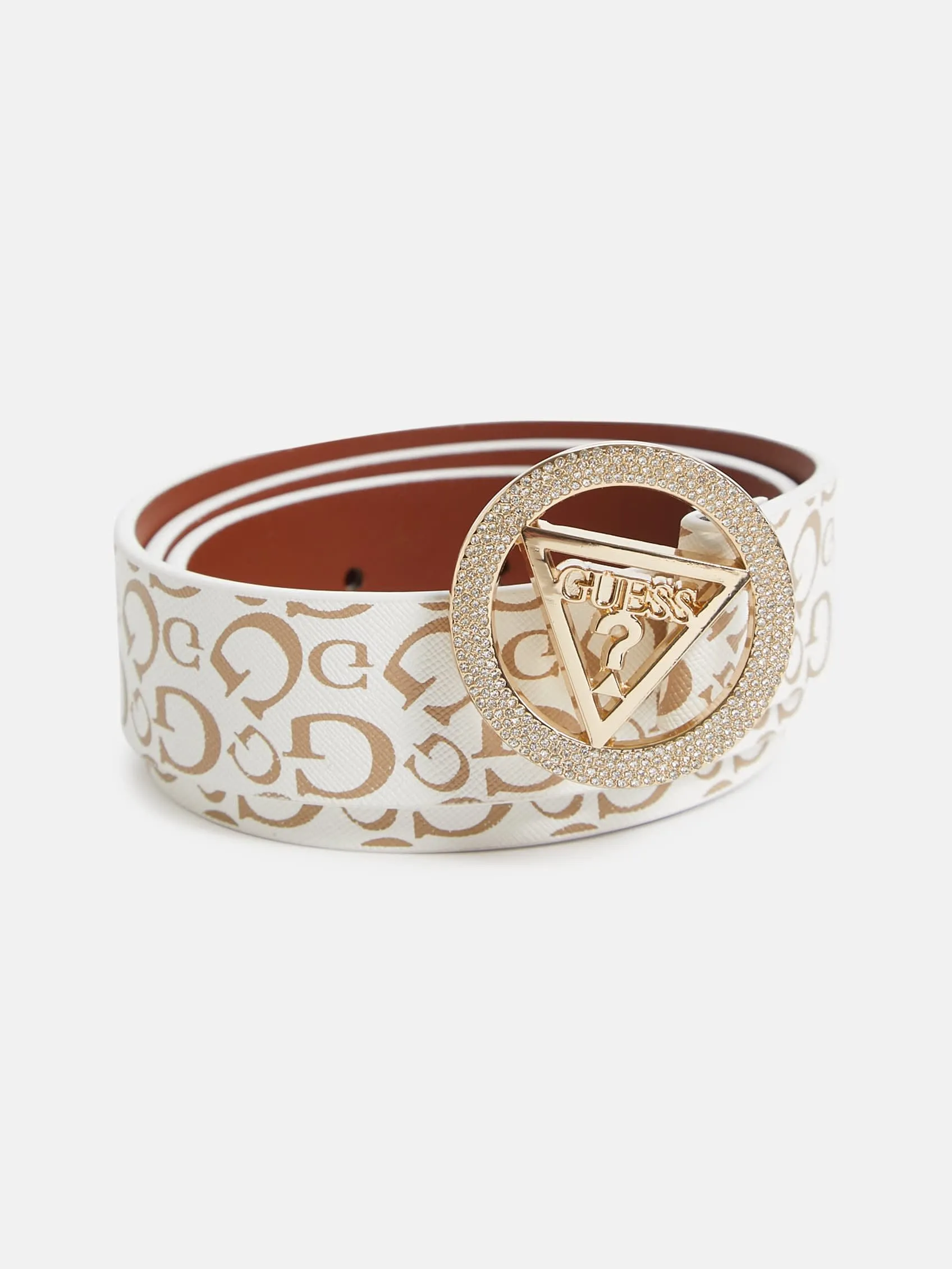 Sparkle Buckle Logo Belt
