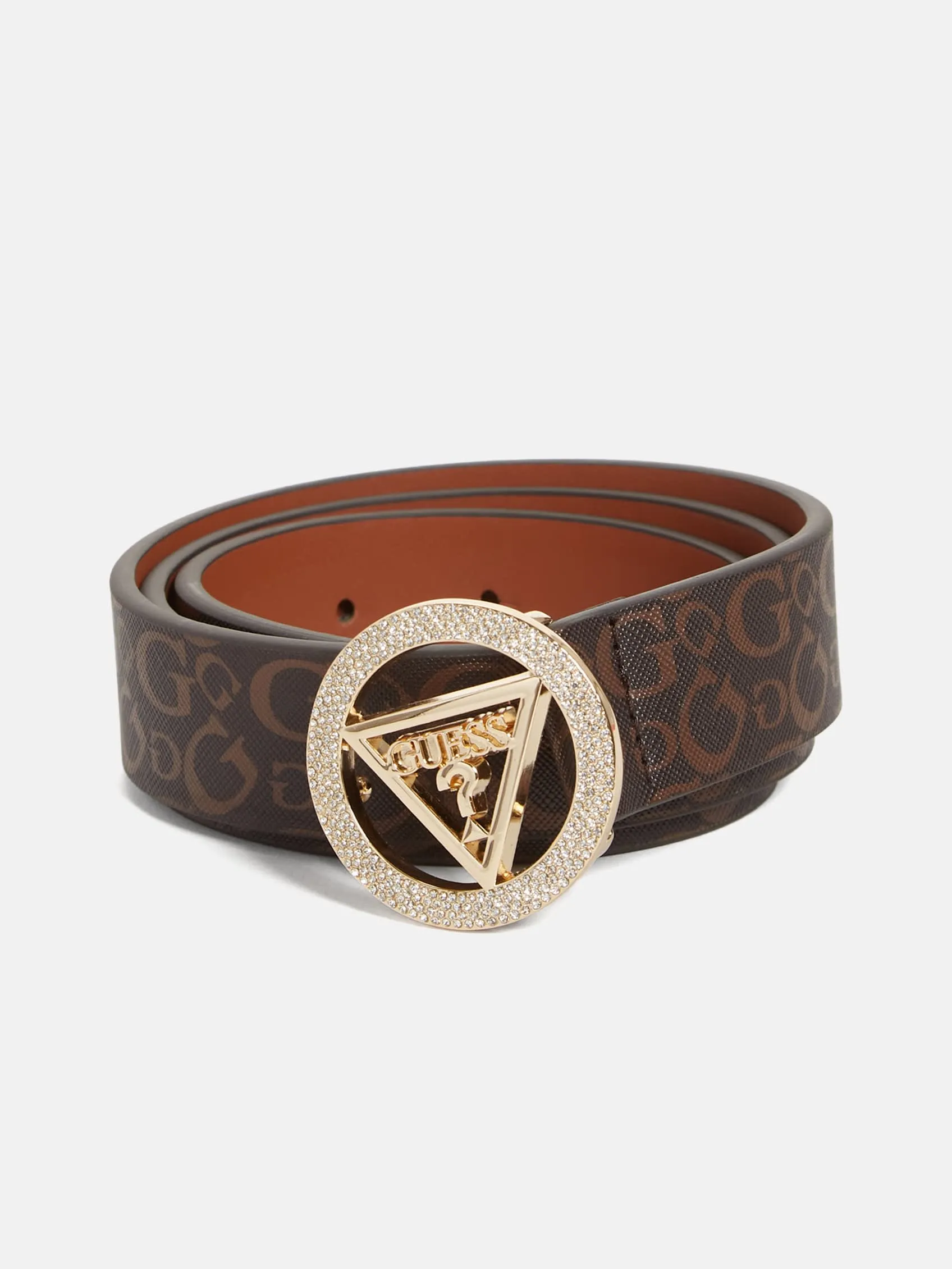 Sparkle Buckle Logo Belt
