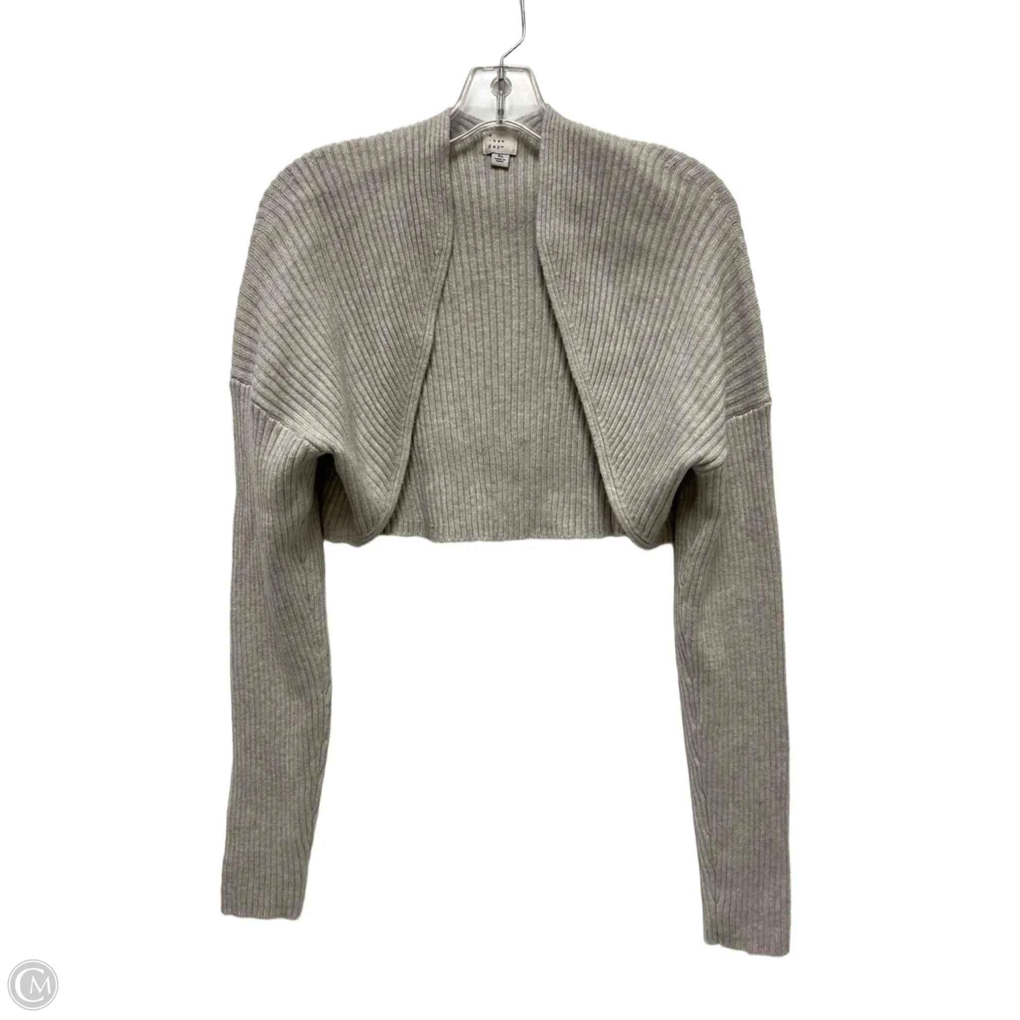 Sweater Cardigan By A New Day In Grey, Size: Xl
