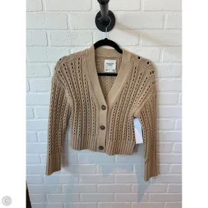 Sweater Cardigan By Abercrombie And Fitch In Tan, Size: Xs