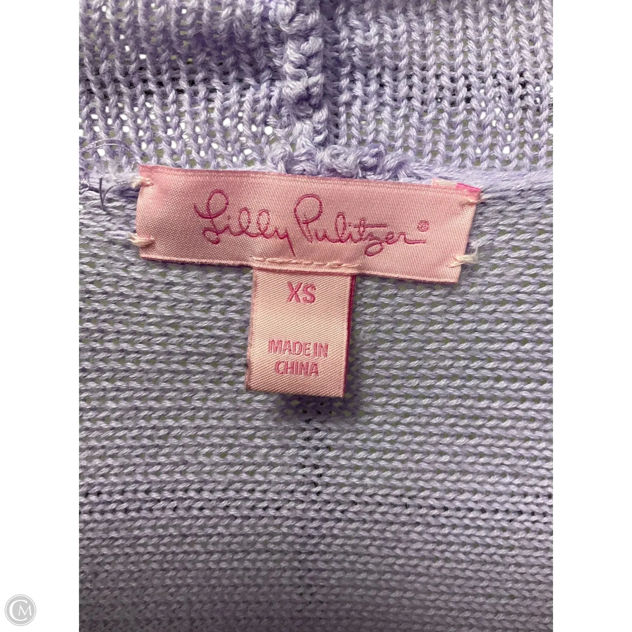 Sweater Cardigan Designer By Lilly Pulitzer In Purple, Size: Xs