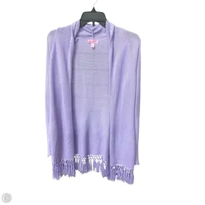 Sweater Cardigan Designer By Lilly Pulitzer In Purple, Size: Xs