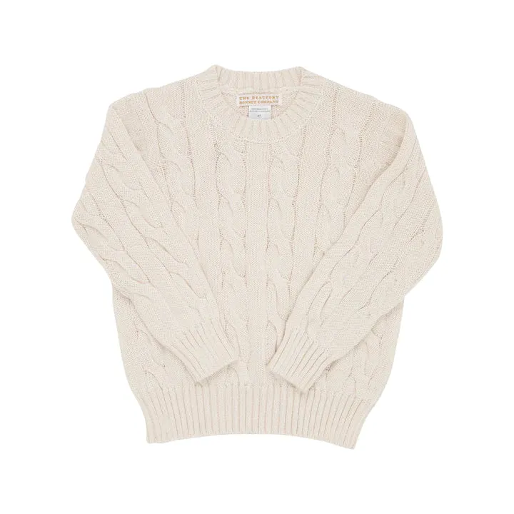 The Beaufort Bonnet Company Children's Crawford Crewneck - Palmetto Pearl