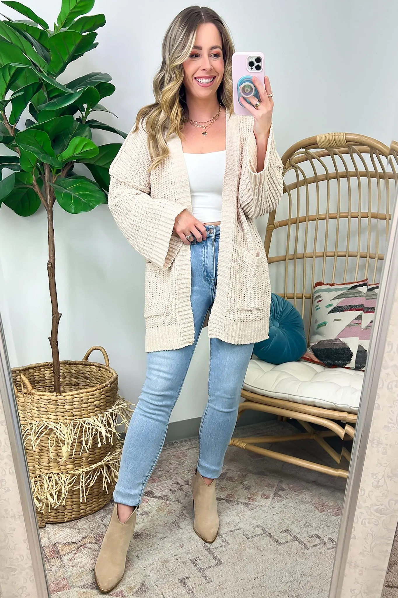 Toasty Chic Long Sleeve Pocket Cardigan - FINAL SALE