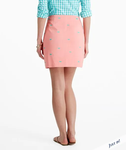 Vineyard Vines Fish Embroidered Margo Skirt