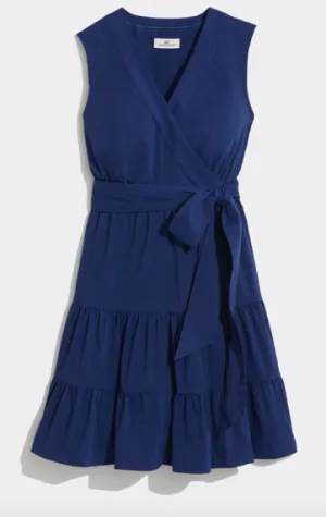 Vineyard Vines Harbor Wrap Dress - Deep Bay