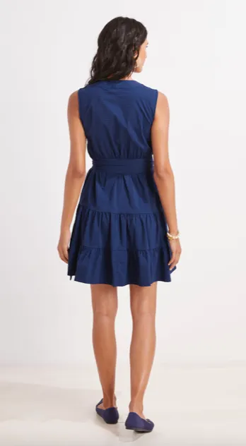 Vineyard Vines Harbor Wrap Dress - Deep Bay
