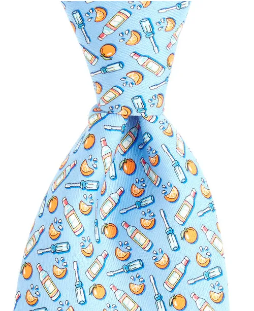 Vineyard Vines Tie - Screwdriver in Royal Blue