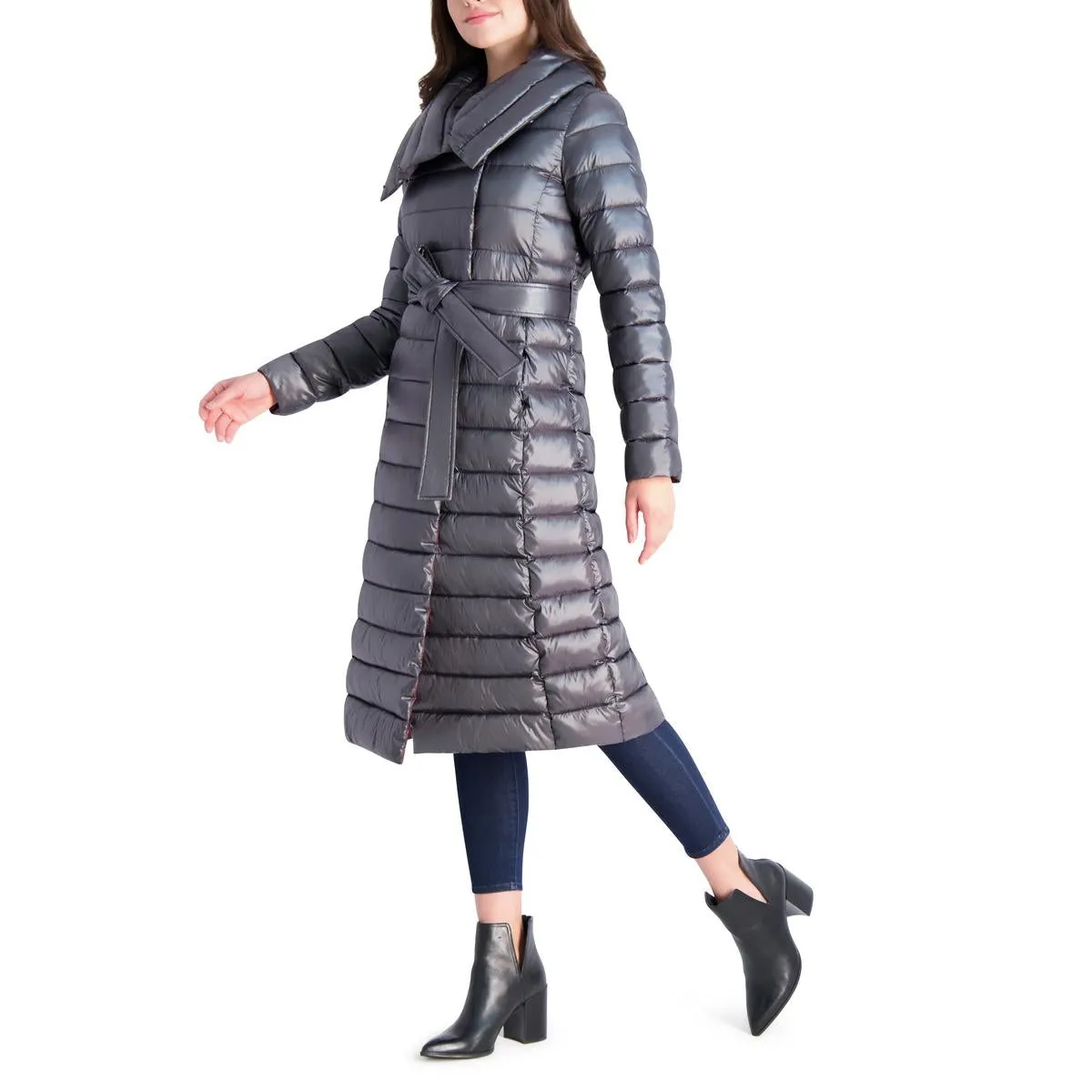 Womens Quilted Long Puffer Jacket